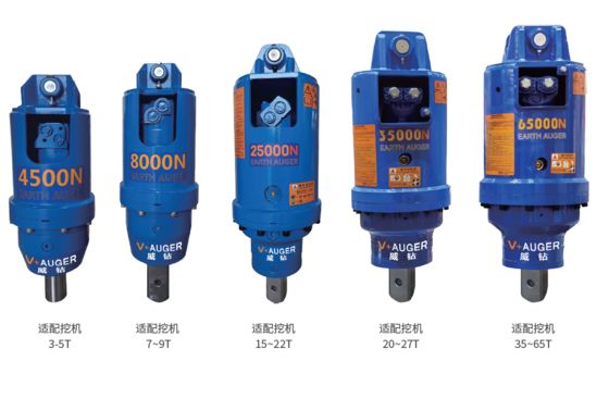 Hydraulic Earth Drilling Auger For 25 - 38 Tons Excavator