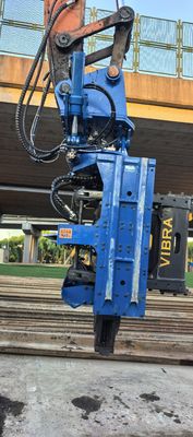 Side Grip Pile Driver with 360 Degree Rotation & Low Headroom Operation Capability