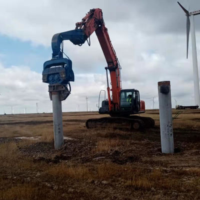 10m Solar Pile Driver: Vibro Hammer for Coated Concrete Piles