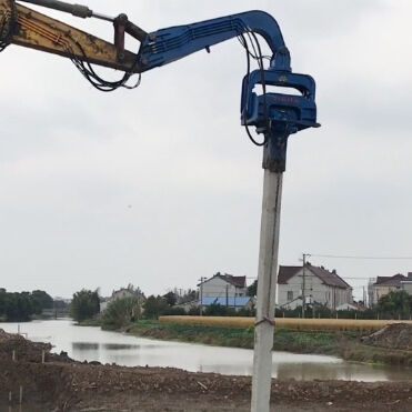 River Canal Hydraulic Pile Driver - Excavator-Mounted & High-Efficiency Piling Performance