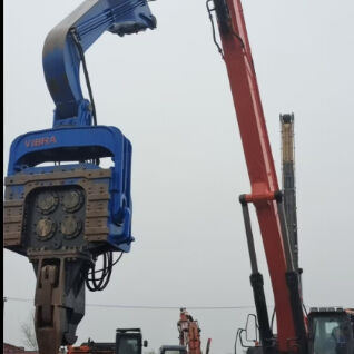 Confined Space Adaptation Solution & Low Noise Eco Friendly Operation – FV-330 Solar Pile Driver For Photovoltaic Foundations