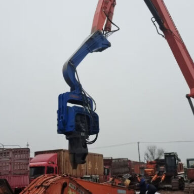 Confined Space Adaptation Solution & Low Noise Eco Friendly Operation – FV-330 Solar Pile Driver For Photovoltaic Foundations