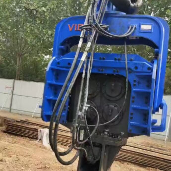 Four Eccentric Pile Driver | High Frequency Vibration Output & Self Lubricating Bearing Low Maintenance For 48–52 Ton Excavators