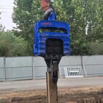 Four Eccentric Pile Driver | High Frequency Vibration Output & Self Lubricating Bearing Low Maintenance For 48–52 Ton Excavators
