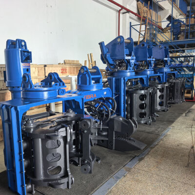 Side Grip Pile Driver With Full 360 Degree Continuous Rotation And Bidirectional Tilt Driving Head – SV400 For Low Headroom Sites