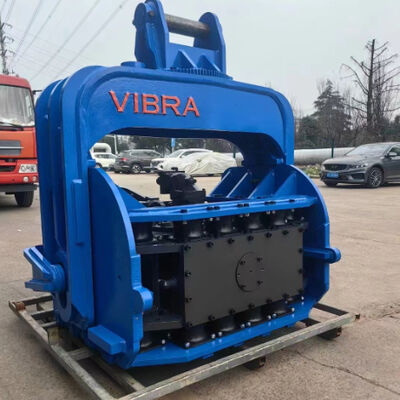 Maximum 1500kN Force Pile Driver on Integrated Four-Wheel Electric Chassis