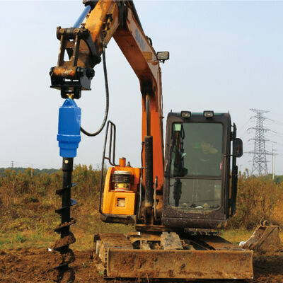 Compact Structure Confined Spaces Earth Auger | V+Earth Auger + Low Noise Eco Friendly Operation For Solar Farms