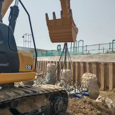 Modular Hydraulic Pile Breaker For Round Piles | Static Crushing Low Vibration Noise + Low Noise Eco Friendly Operation