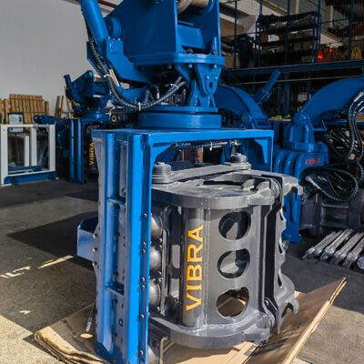 Side Grip Pile Driver | High Frequency Vibration Output & Confined Space Adaptation Solution for 25-32T Excavator