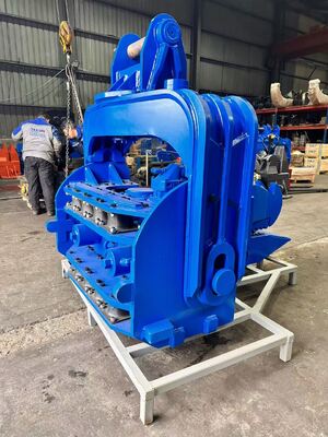 Custom High Frequency Vibration Output Hydraulic Pile Driver – High Impact Energy per Blow Manufacturers for Larsen Piles