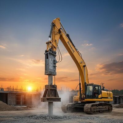 Excavator 40-45Ton Hydraulic Pile Driver with Impactfrequency 30 to 60 Blows Per Minute and Operatingpressure 20 MPa Ensuring Piling Performance