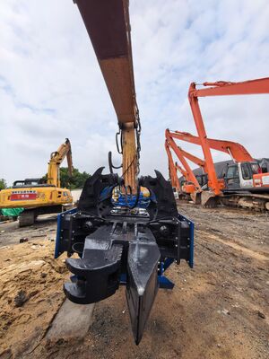 Low Headroom Operation Capability & Bidirectional Tilt Driving Head – SV500 Custom Side Grip Pile Driver Made In China with 772kN Force