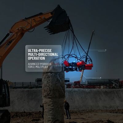 SP-600 Ultra-Compact Static Crushing Hydraulic Pile Breaker Confined Space Demolition Solution for 200-800mm Piles