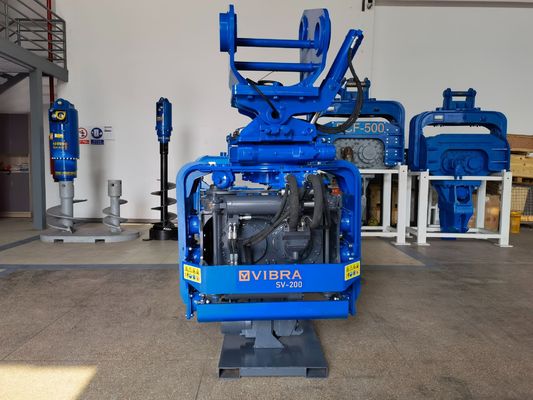 Side Grip Vibro Hammer: 3000 RPM & Professional Sheet Piling Performance