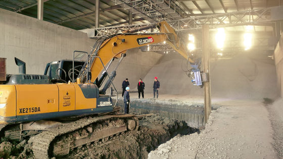 Compact Pile Driver - Access Confined Sites with Powerful Side Grip Vibro Hammer