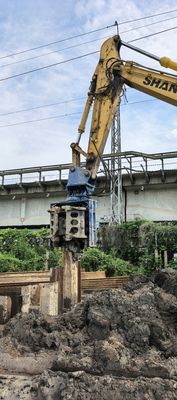 SV-400 Side Grip Pile Driver – Precise Positioning Servo Control And Static Crushing Low Vibration Noise For Sensitive Environments