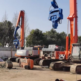 15m Pile Hammer with 435KN Force: High-Power Vibro Hammer for Hard Soil Conditions