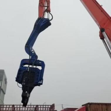 PV Pile Dedicated Drilling Unit With Adjustable Impact Frequency Control & Low Maintenance Cost Design – FV-330 For 33–40t Excavators