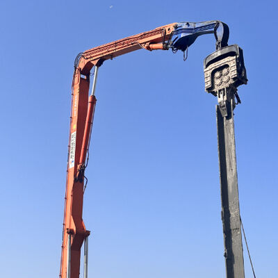 FV-800 Pile Driver – Quick Tool Change System And Confined Space Adaptation Solution For Large-Scale Steel Sheet Piling