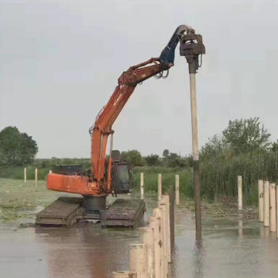 Batteur de pieux d'ingénierie robuste : vibration haute fréquence de 2 800 tr/min et garantie de performances fiables