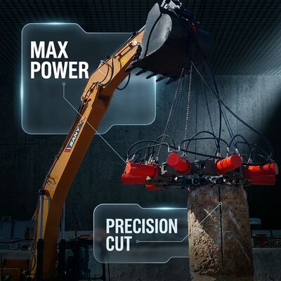 SP-600 Ultra-Compact Static Crushing Hydraulic Pile Breaker Confined Space Demolition Solution for 200-800mm Piles