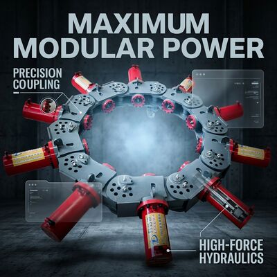 SP-600 Ultra-Compact Static Crushing Hydraulic Pile Breaker Confined Space Demolition Solution for 200-800mm Piles